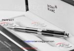 Perfect Replica MontBlanc Meisterstuck Doue Platinum and Black Ballpoint Pen